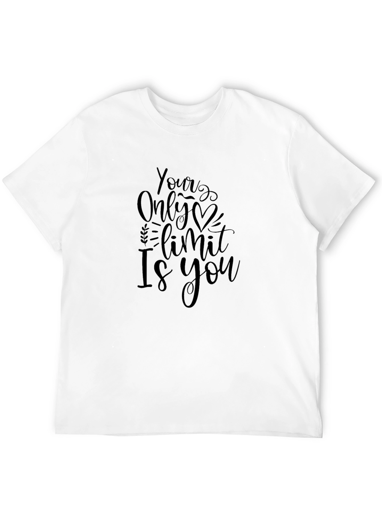 Your Only Limit Is You Graphic Tee - Black