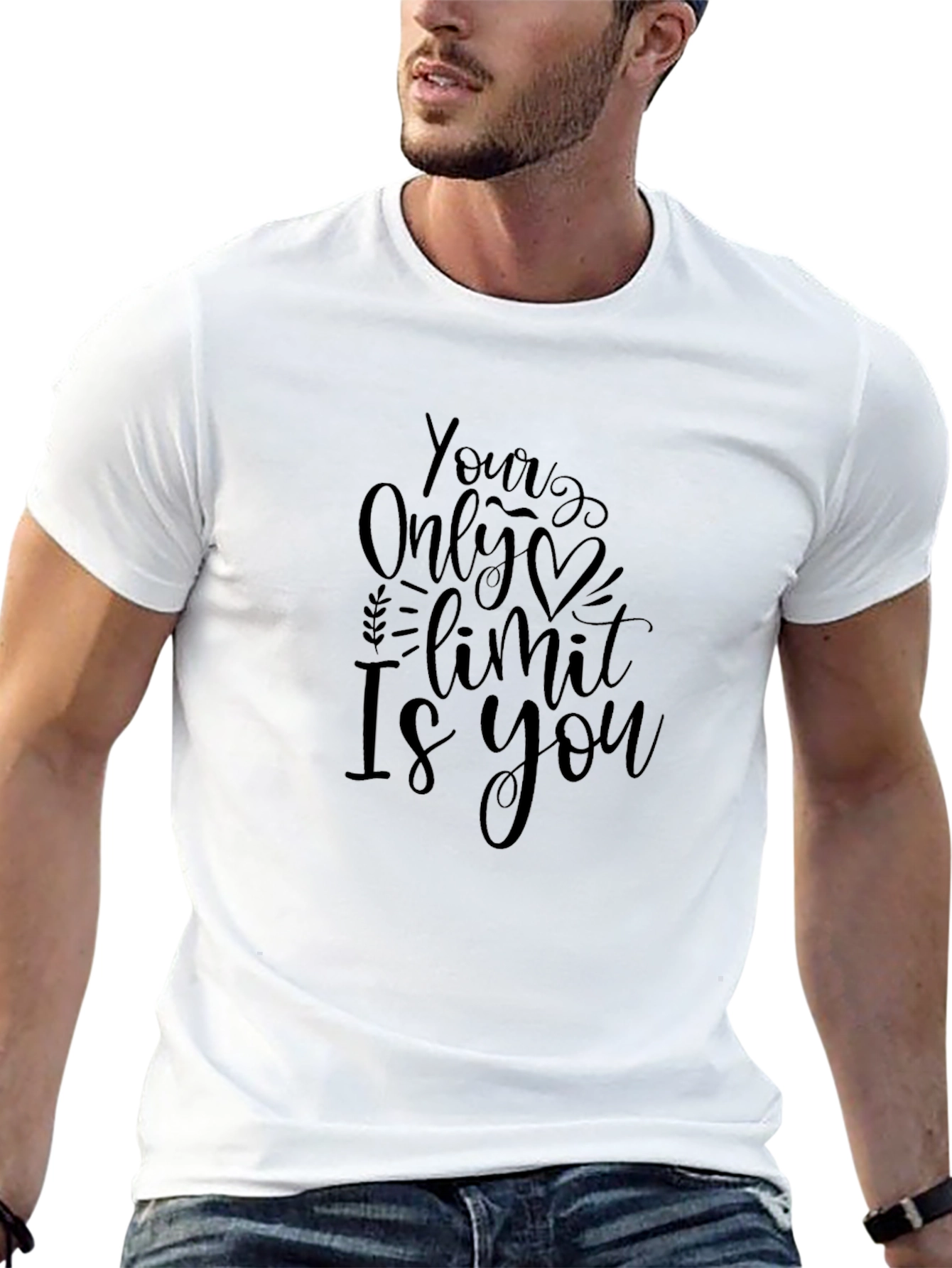 Your Only Limit Is You Graphic Tee - Black