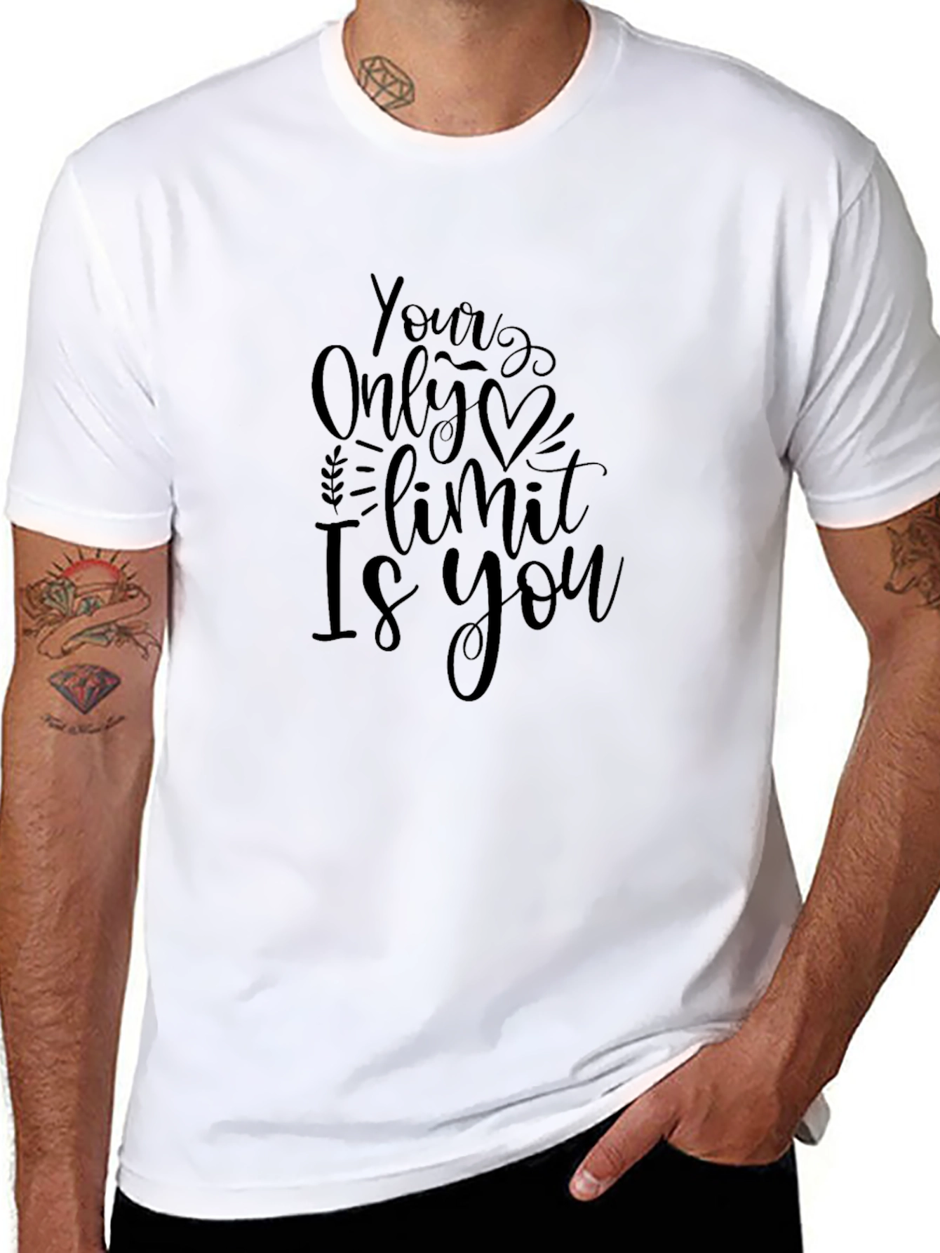 Your Only Limit Is You Graphic Tee - Black