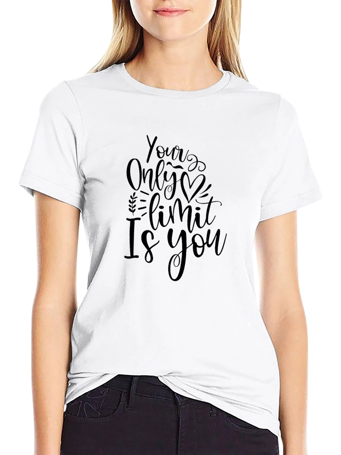 Your Only Limit Is You Graphic Tee - Black