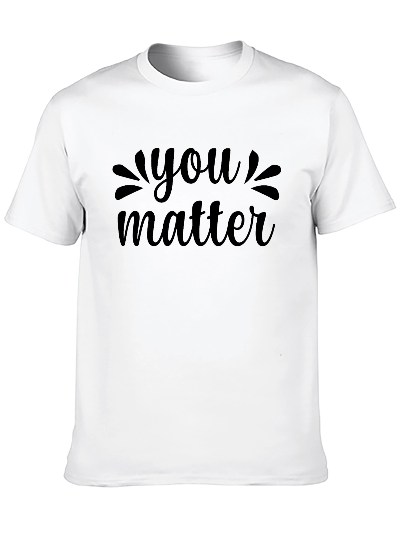 You Matter Graphic Tee - Black Comfort Fit T-Shirt