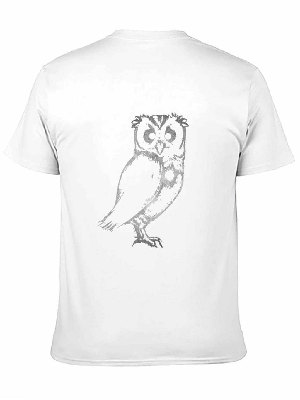 Cool Owl Graphic Print Black T-Shirt