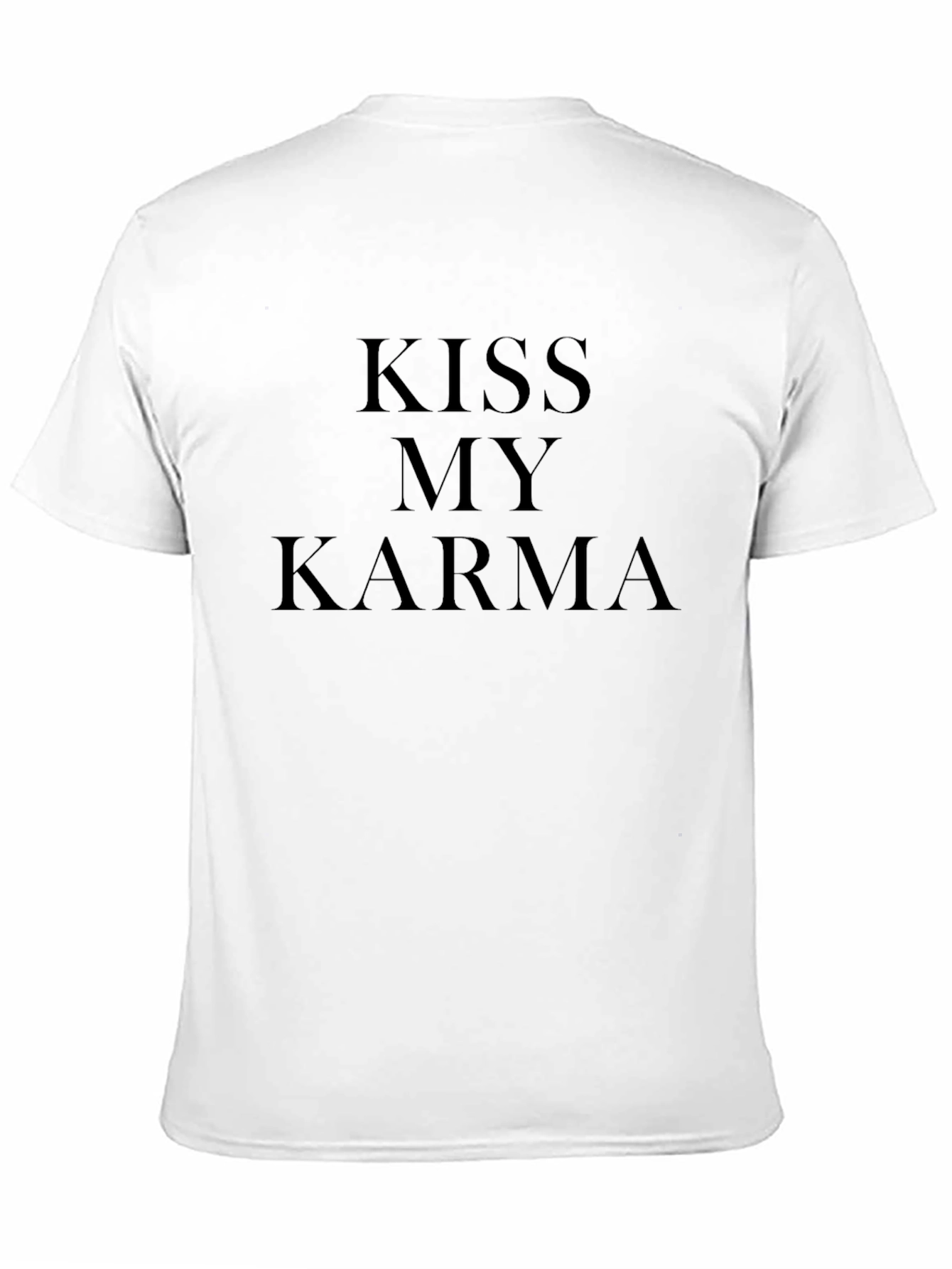 Kiss My Karma Black Graphic Tee - Trendy Slogan Shirt