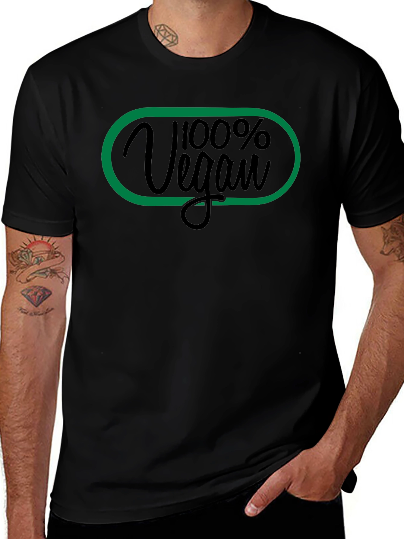 100% Vegan Graphic Tee - Stylish & Comfortable