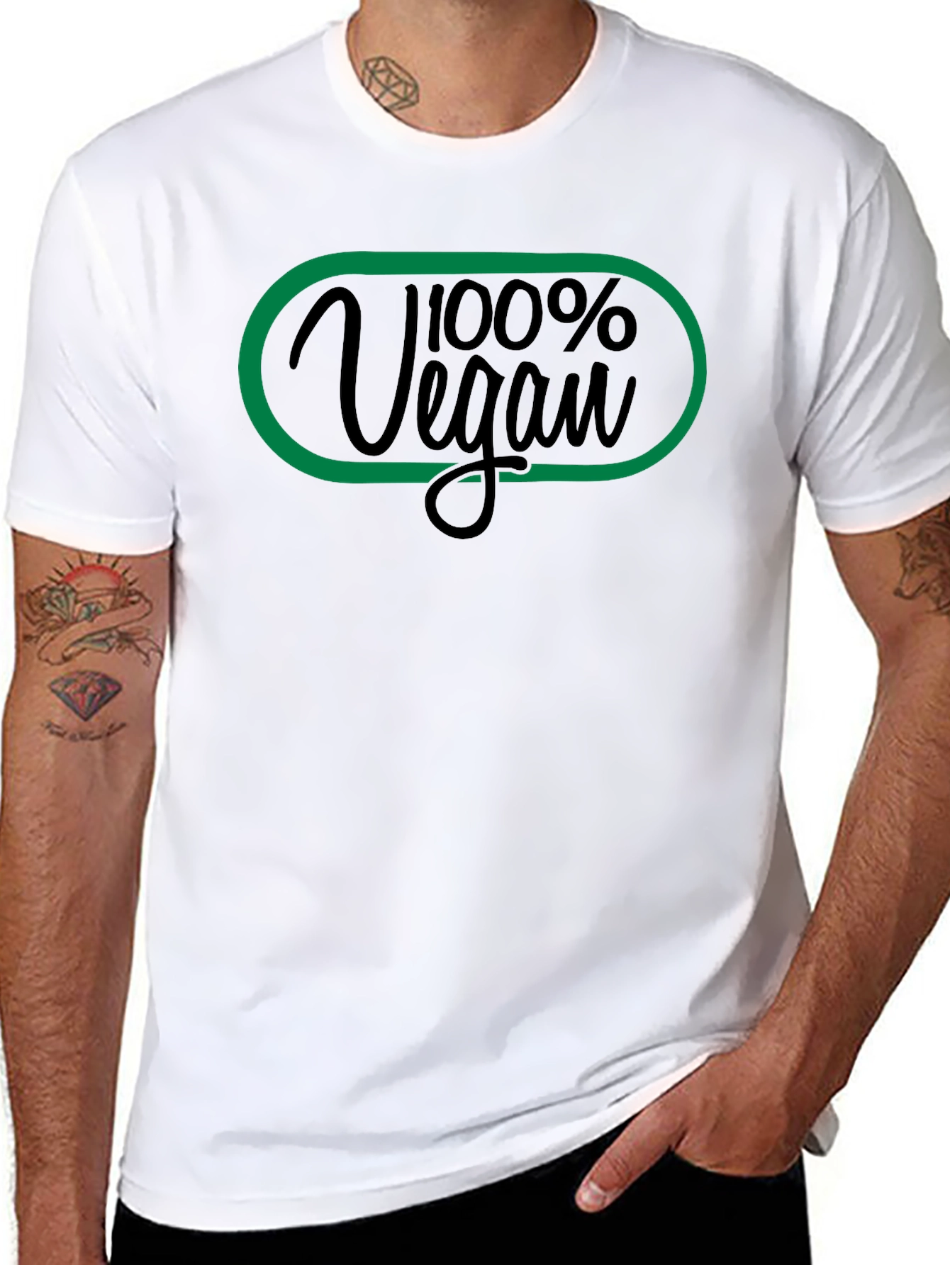 100% Vegan Graphic Tee - Stylish & Comfortable