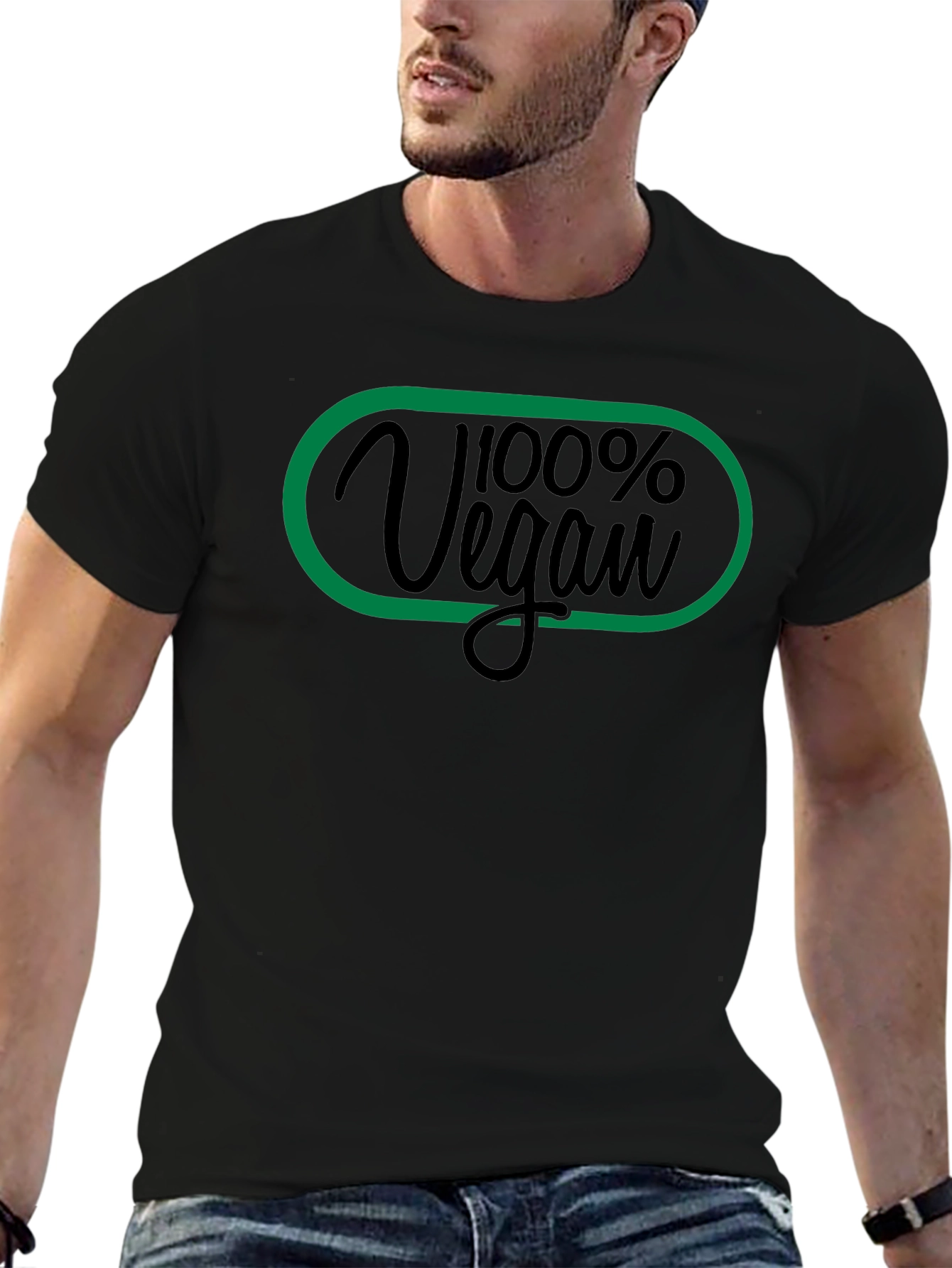 100% Vegan Graphic Tee - Stylish & Comfortable
