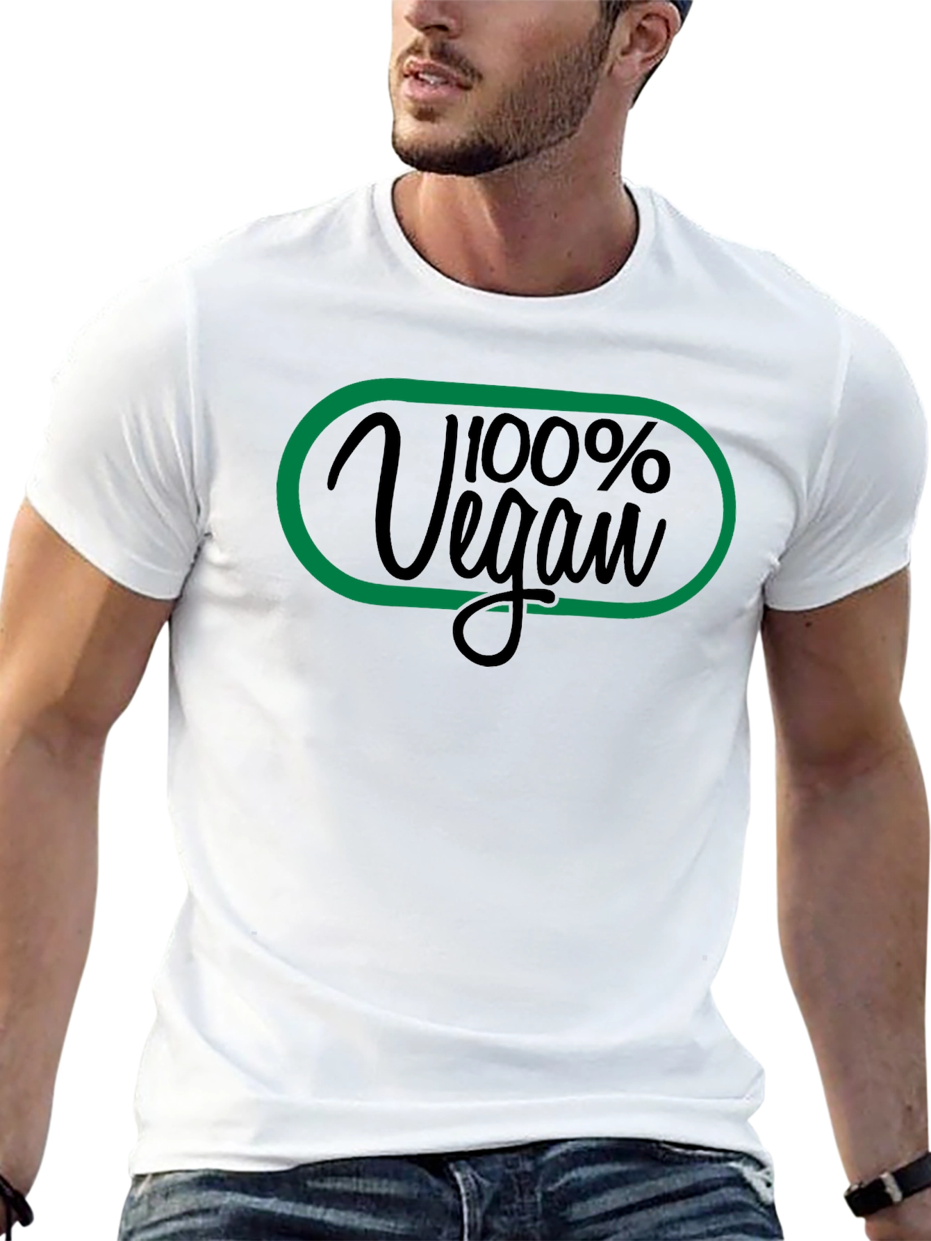100% Vegan Graphic Tee - Stylish & Comfortable