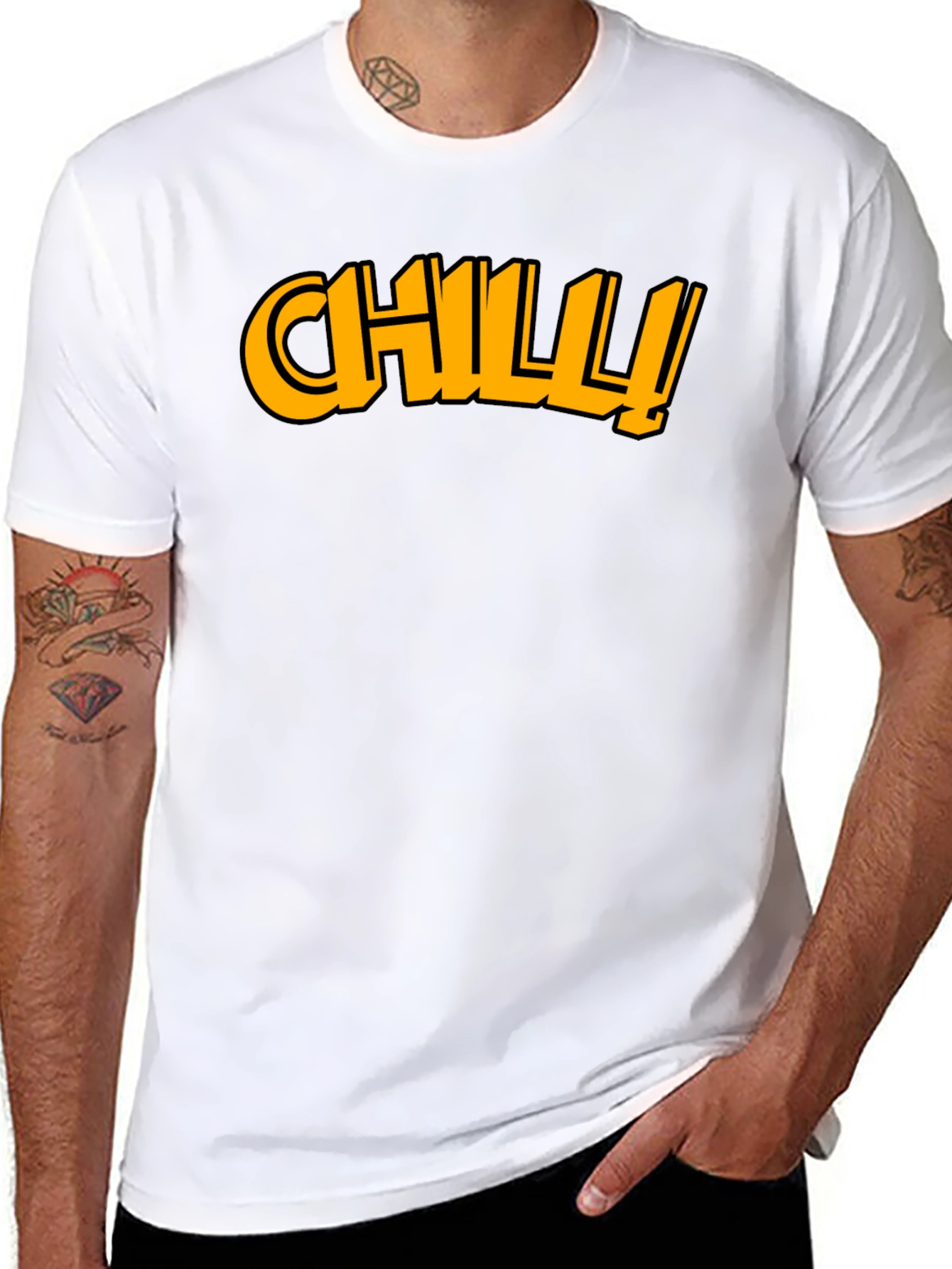Chill Graphic Tee - Cool & Casual Black T-Shirt