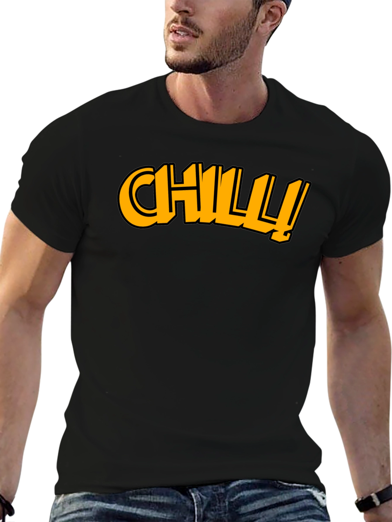Chill Graphic Tee - Cool & Casual Black T-Shirt