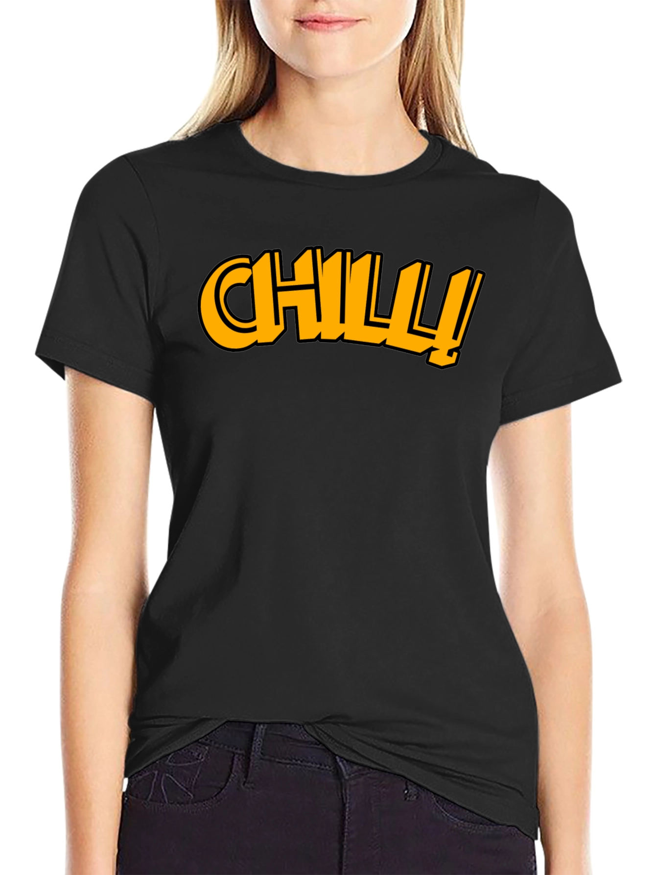 Chill Graphic Tee - Cool & Casual Black T-Shirt
