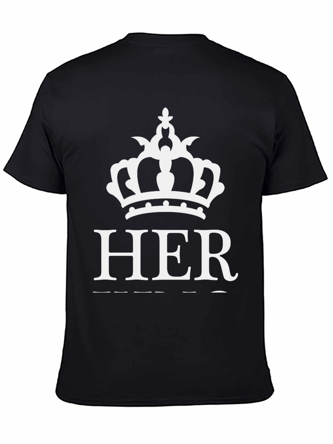 Queens HER Black Graphic Tee for Women