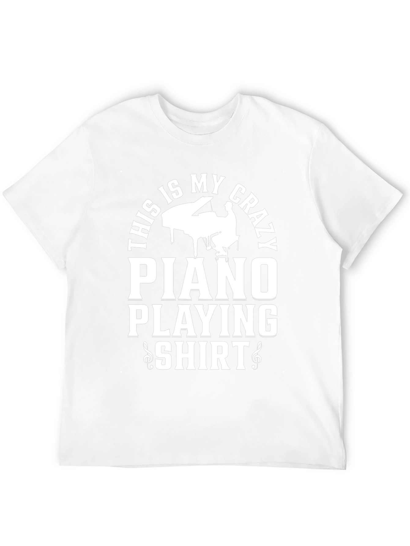Crazy Piano Playing T-Shirt - Musician Apparel