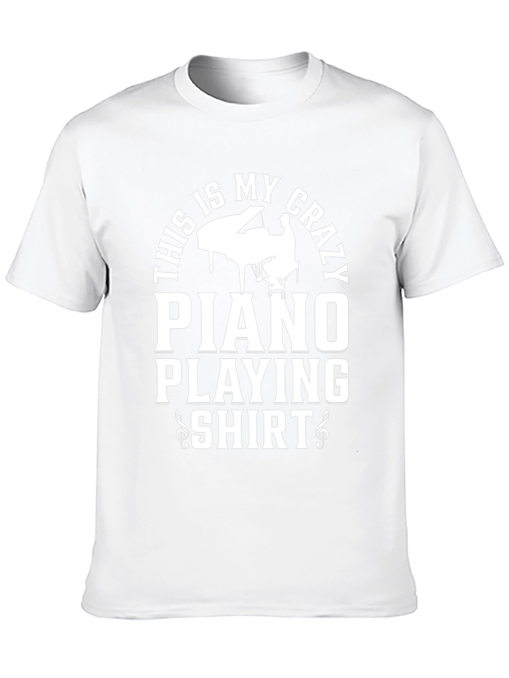 Crazy Piano Playing T-Shirt - Musician Apparel