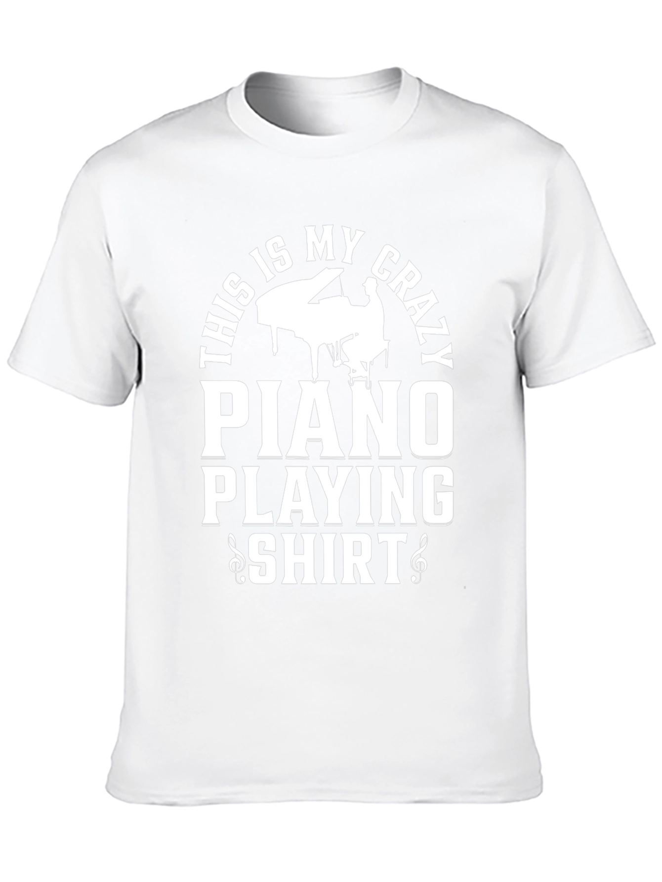Crazy Piano Playing T-Shirt - Musician Apparel