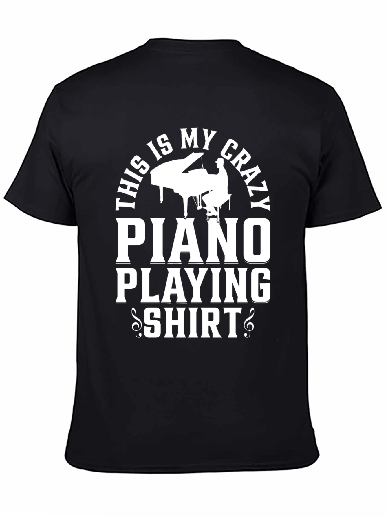 Crazy Piano Playing T-Shirt - Musician Apparel