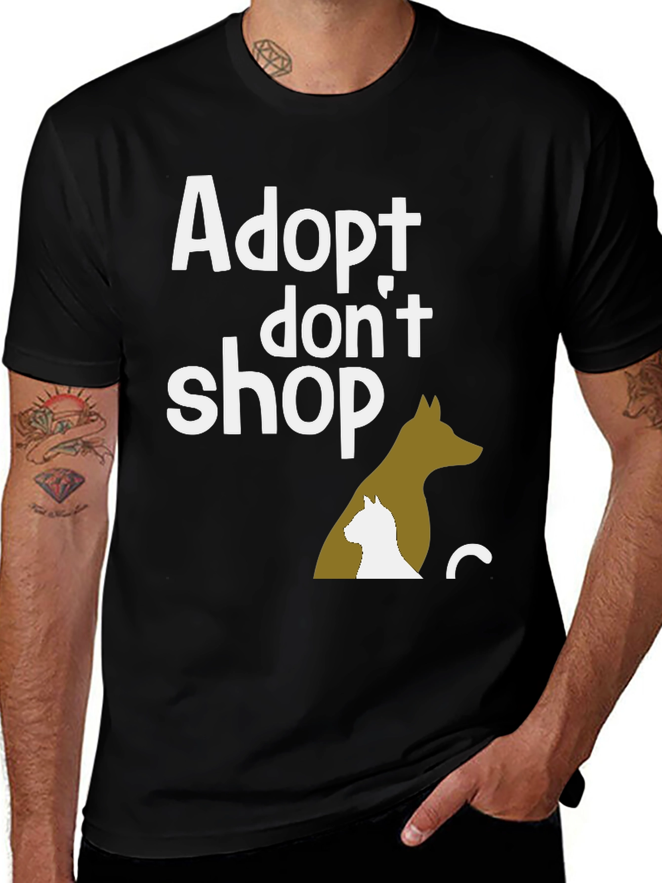 Adopt Dont Shop Graphic Tee