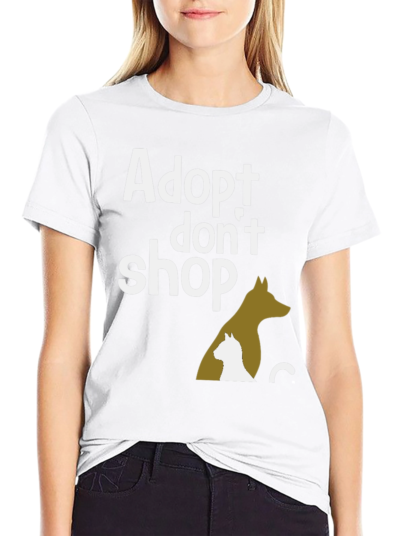 Adopt Dont Shop Graphic Tee