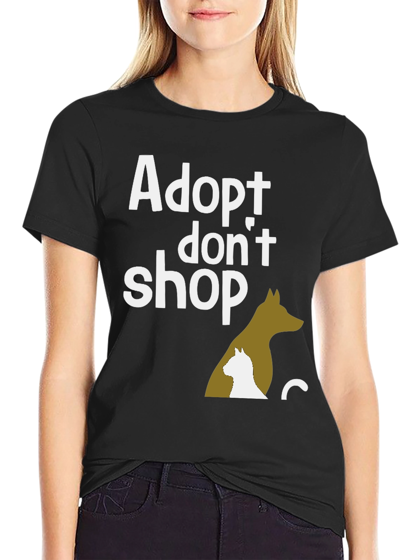 Adopt Dont Shop Graphic Tee