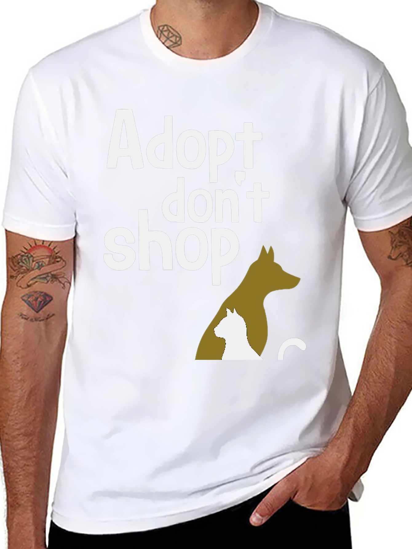 Adopt Dont Shop Graphic Tee