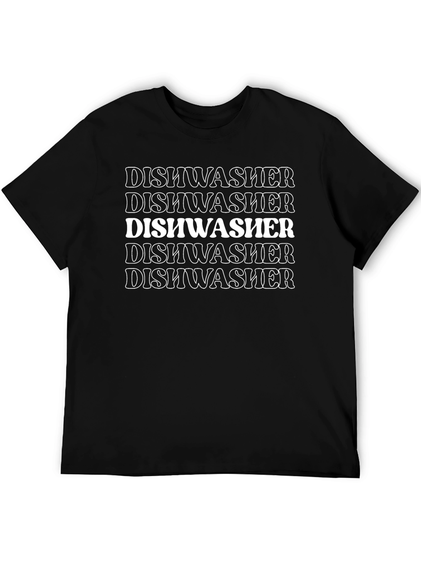 Dishwasher Graphic Tee - Trendy Statement Shirt