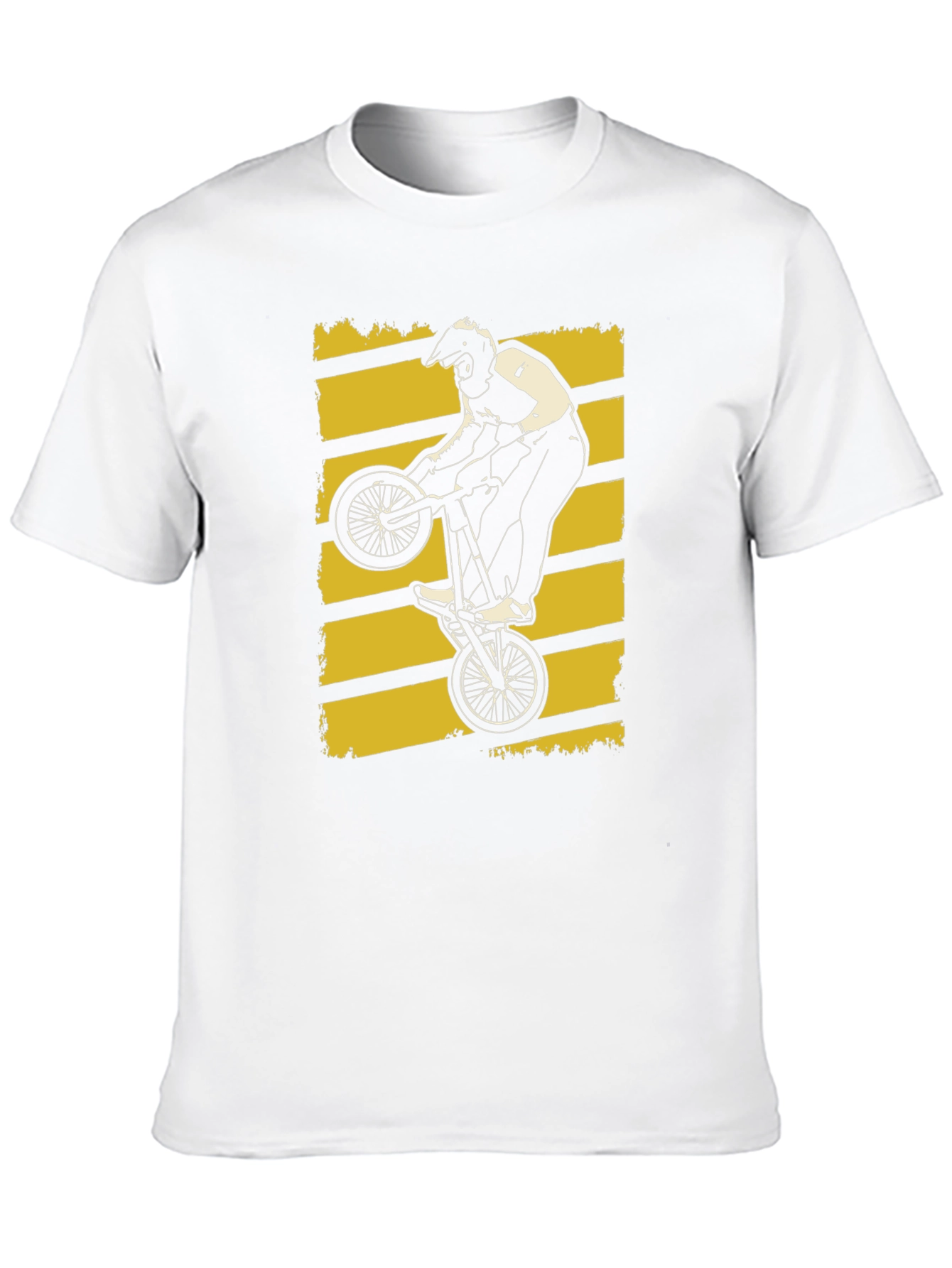 BMX Rider Graphic Tee - Black Cotton T-Shirt