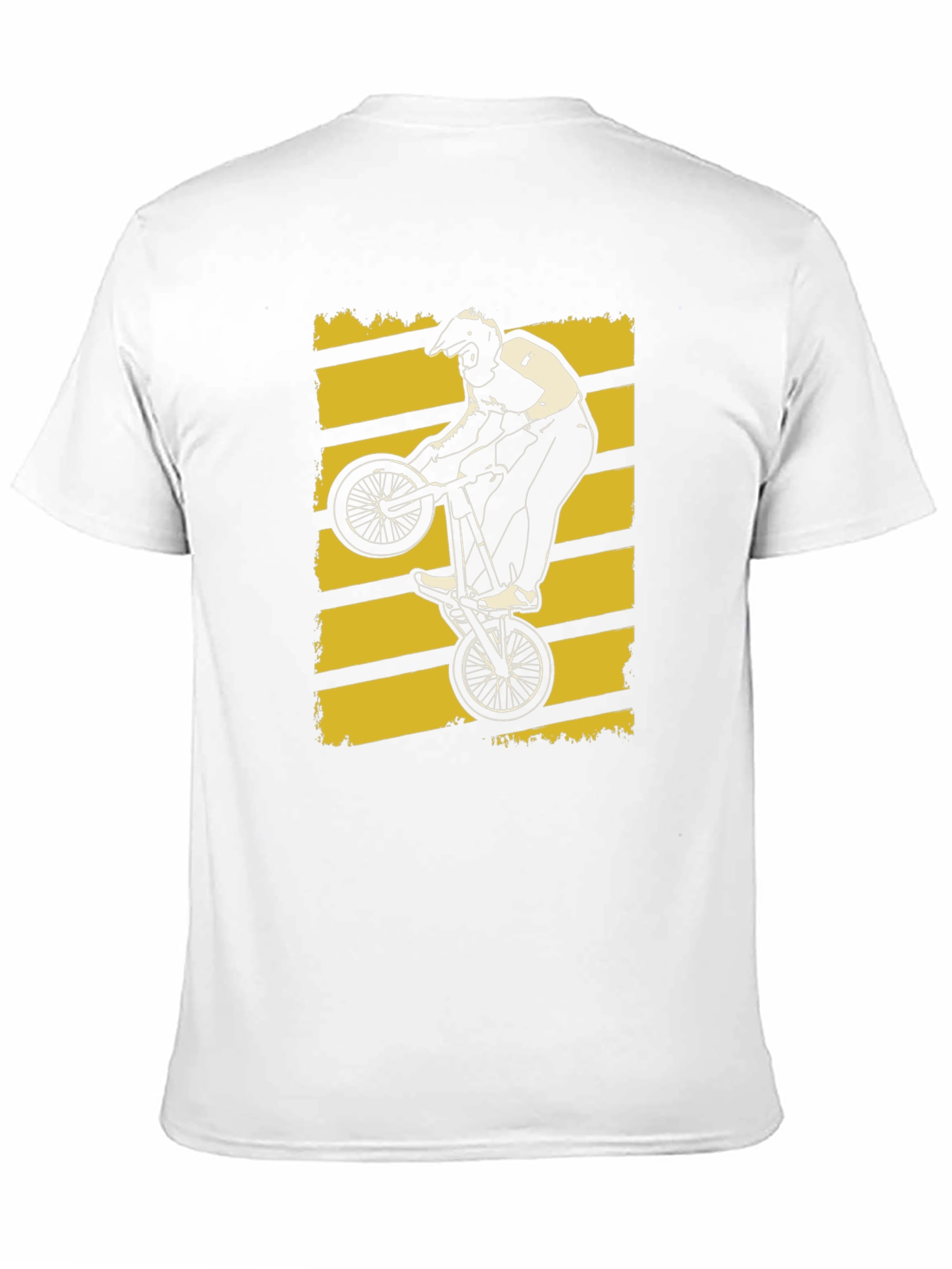 BMX Rider Graphic Tee - Black Cotton T-Shirt