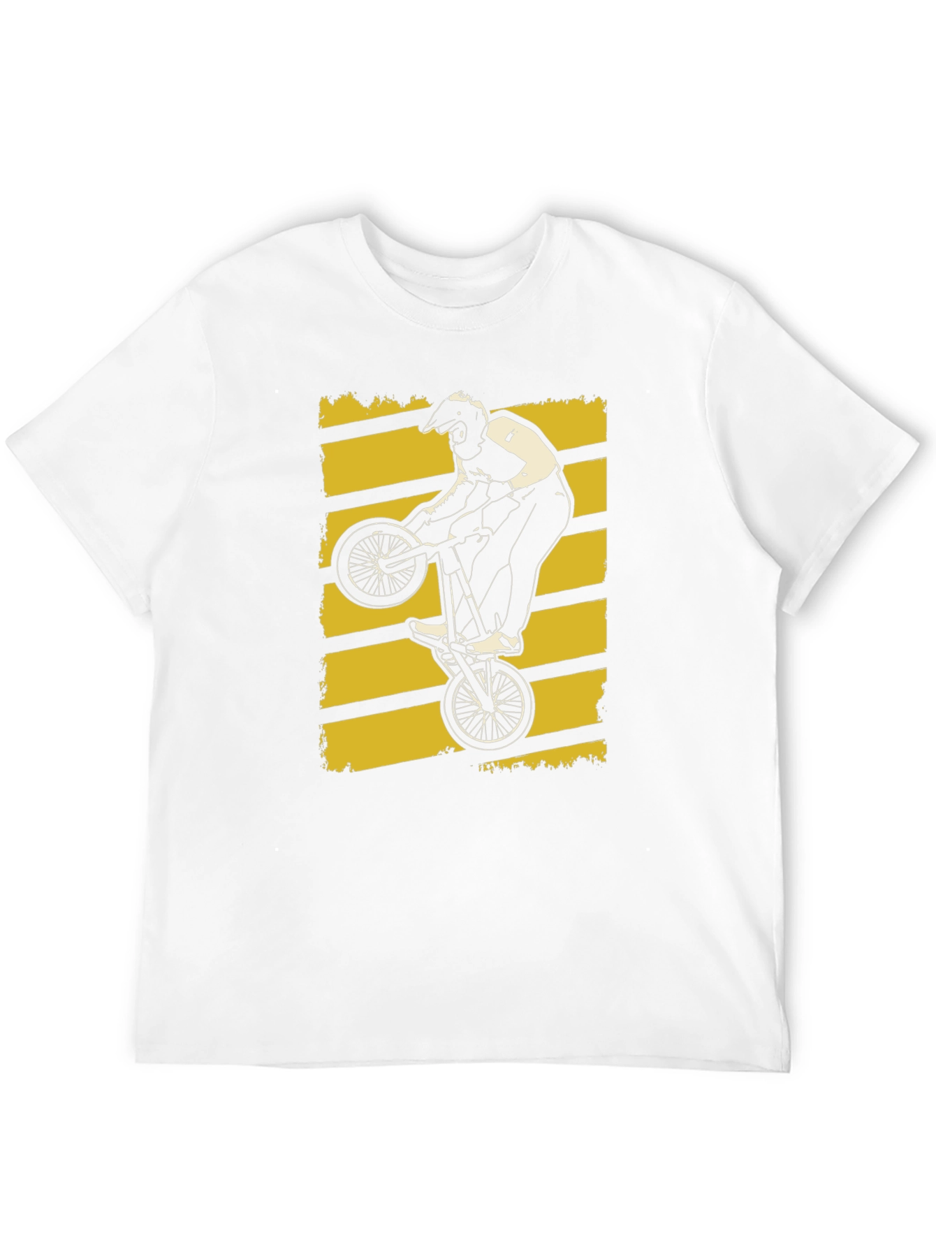 BMX Rider Graphic Tee - Black Cotton T-Shirt