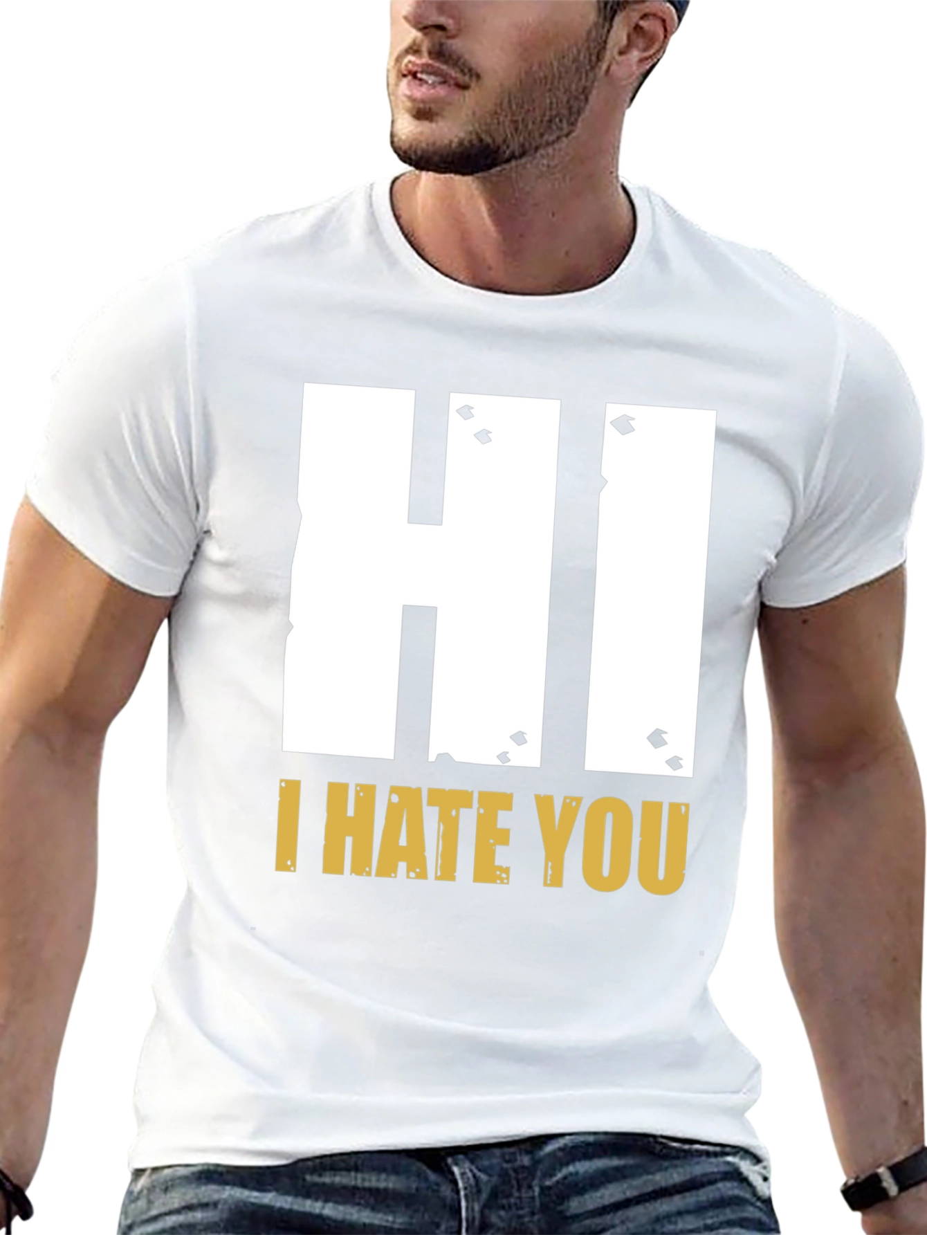 Hi I Hate You Graphic T-Shirt - Bold Statement Tee