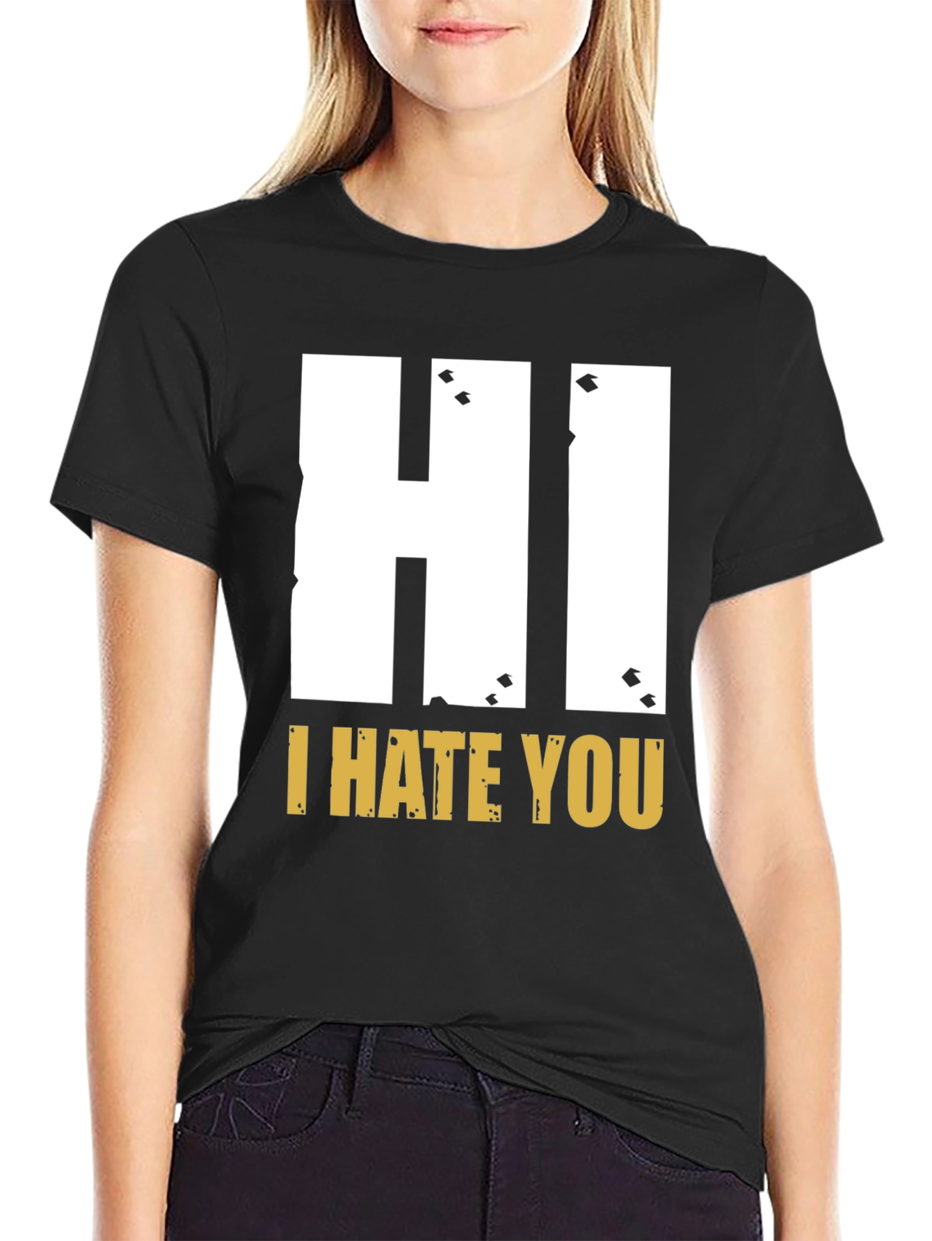 Hi I Hate You Graphic T-Shirt - Bold Statement Tee