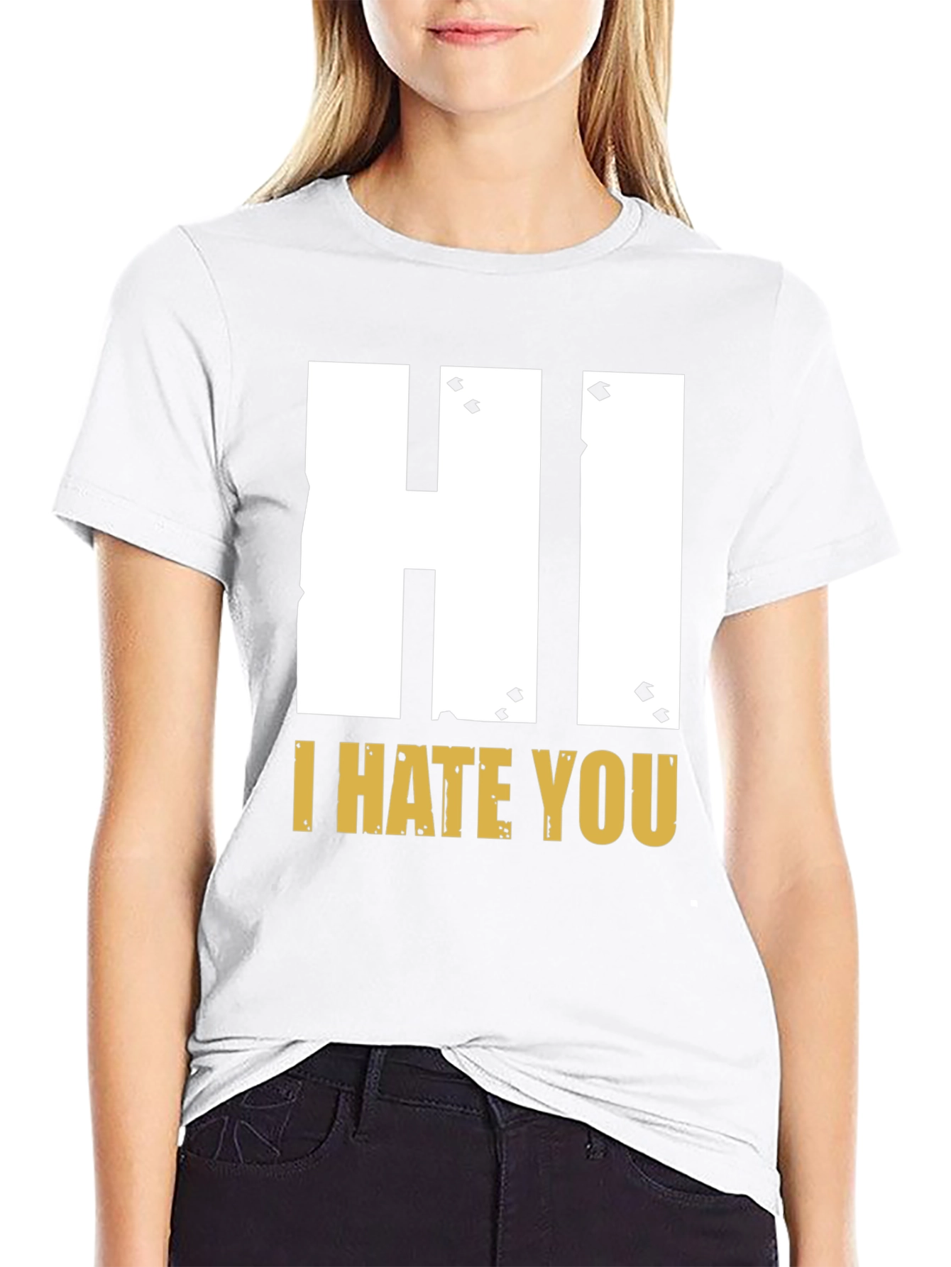 Hi I Hate You Graphic T-Shirt - Bold Statement Tee