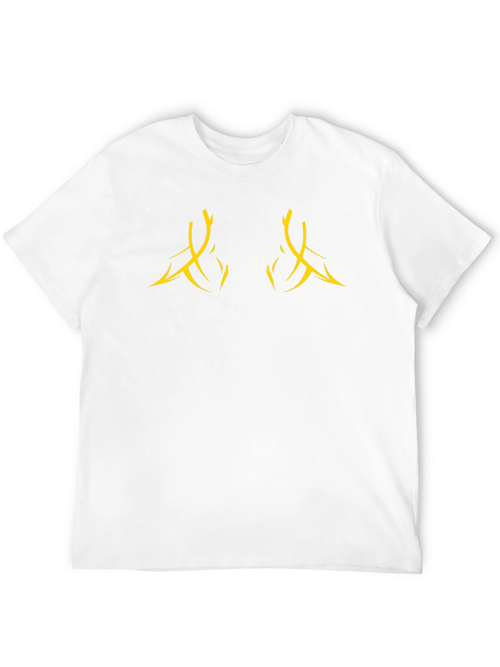 Black Graphic Tee with Abstract Design