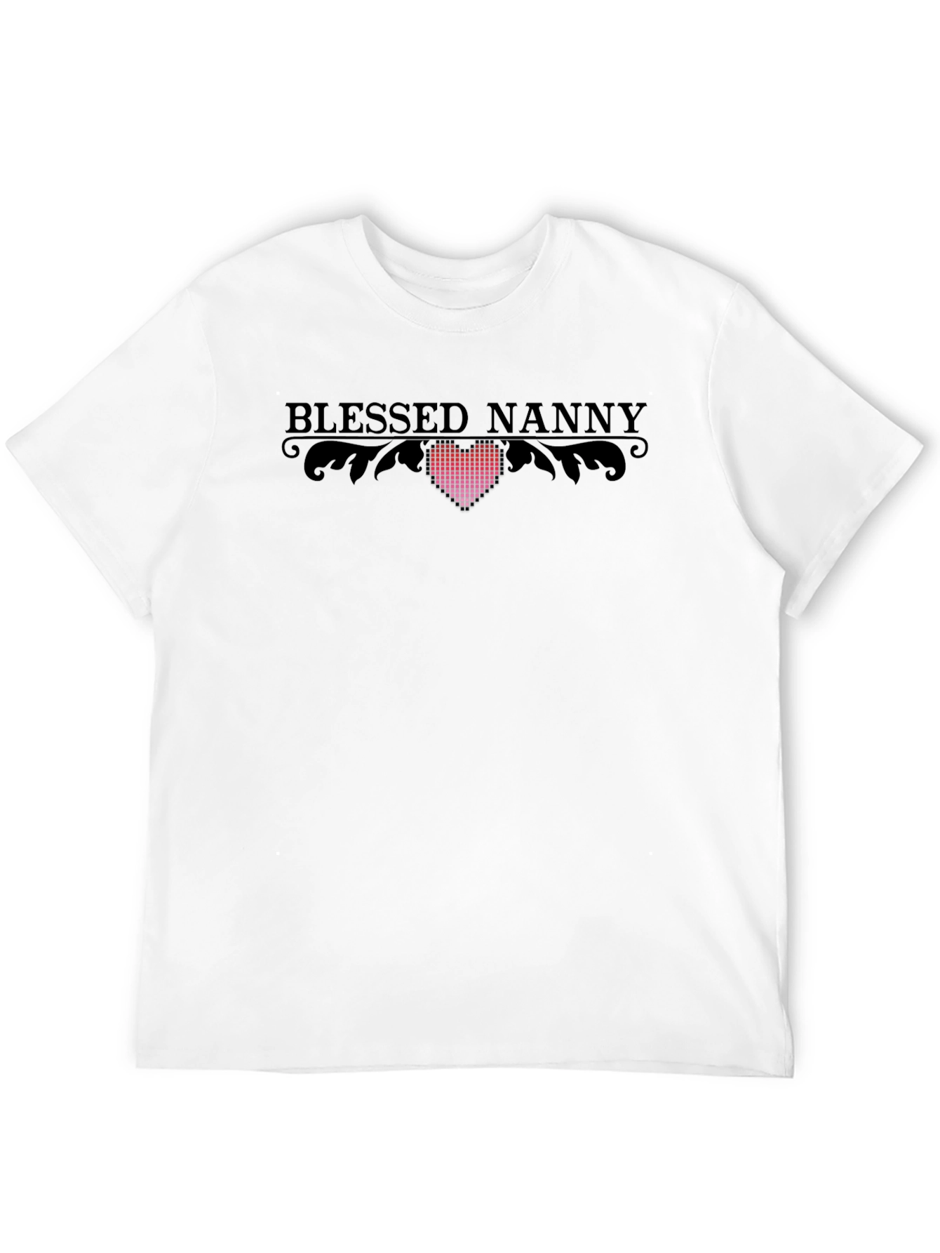 Blessed Nanny Heart Graphic Tee - Stylish Comfort