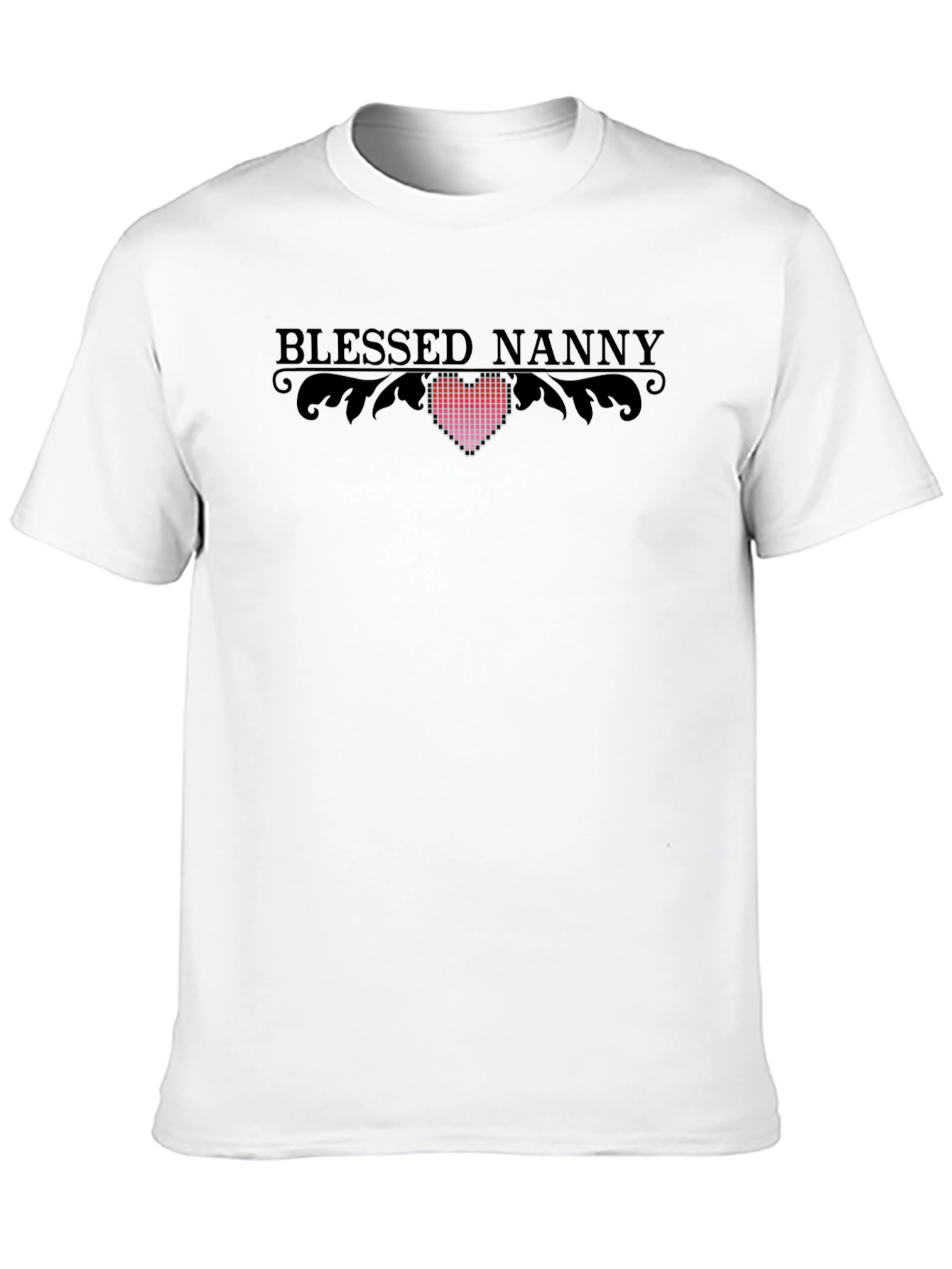 Blessed Nanny Heart Graphic Tee - Stylish Comfort