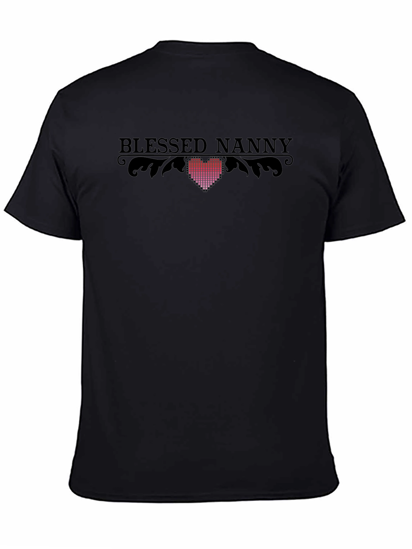 Blessed Nanny Heart Graphic Tee - Stylish Comfort