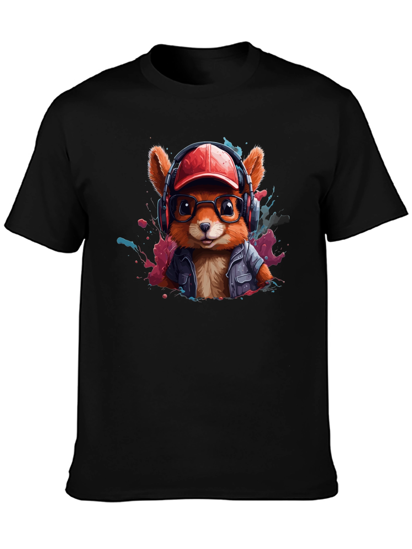 Stylish Squirrel Graphic T-Shirt - Trendy Urban Design