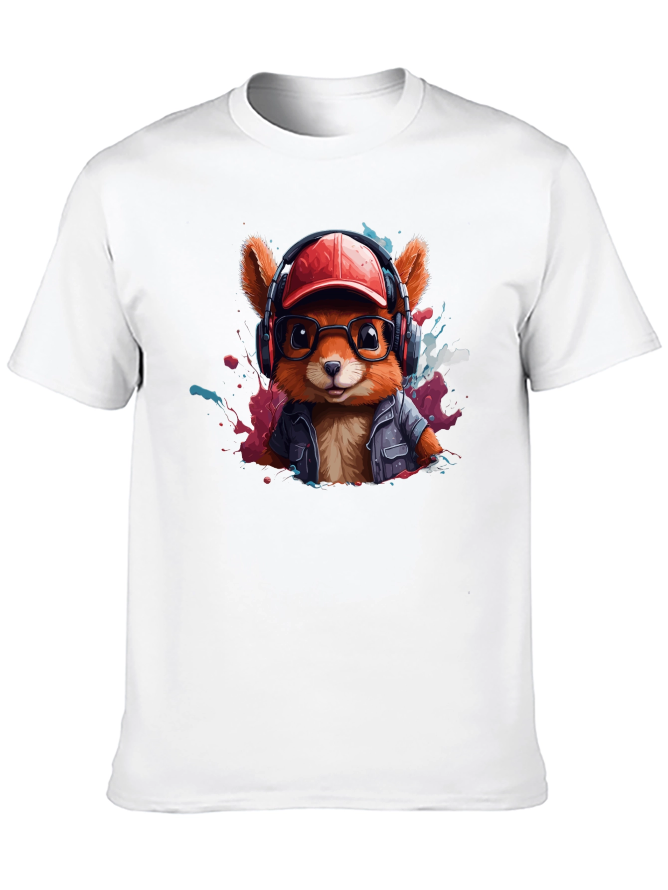Stylish Squirrel Graphic T-Shirt - Trendy Urban Design