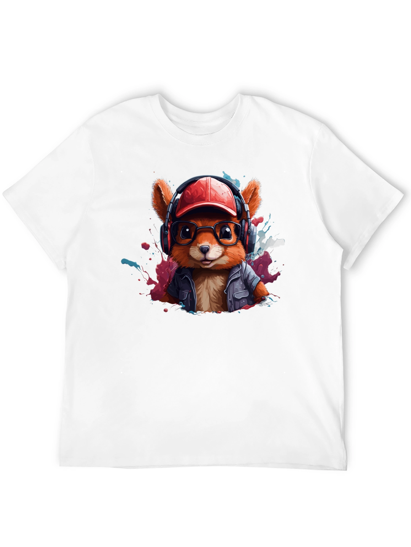 Stylish Squirrel Graphic T-Shirt - Trendy Urban Design