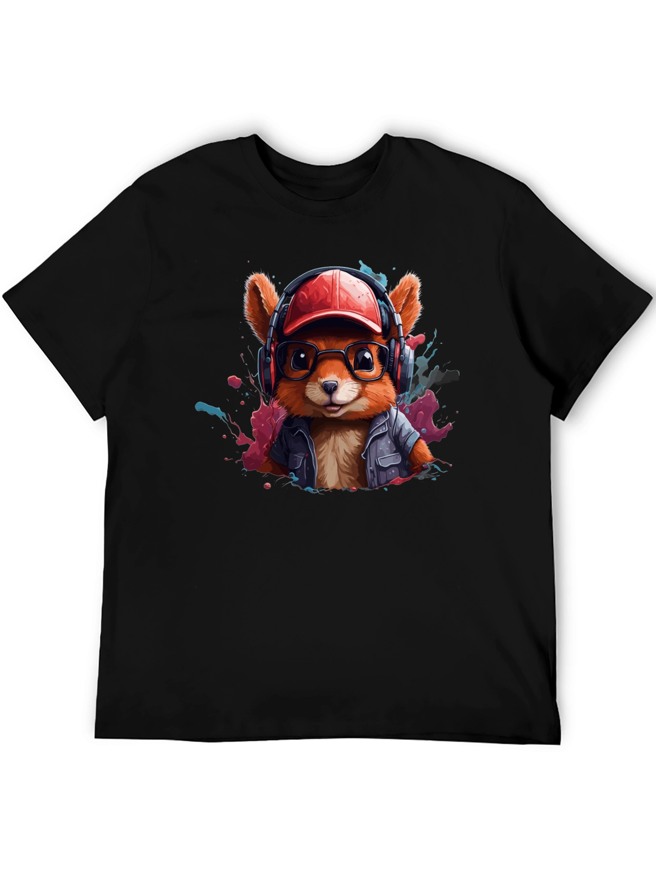 Stylish Squirrel Graphic T-Shirt - Trendy Urban Design
