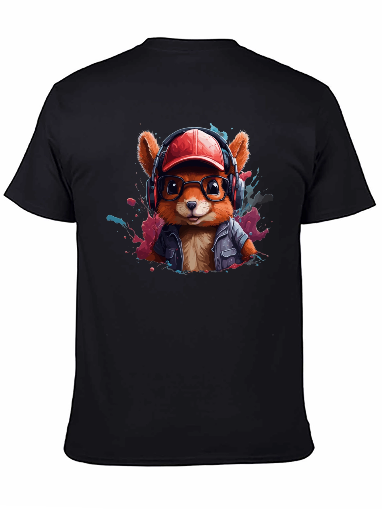 Stylish Squirrel Graphic T-Shirt - Trendy Urban Design