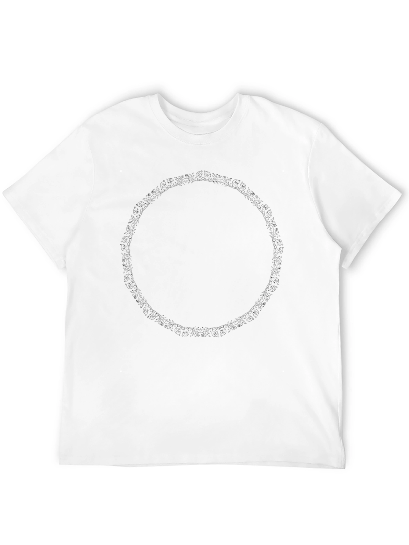 Black T-Shirt with Circle Design