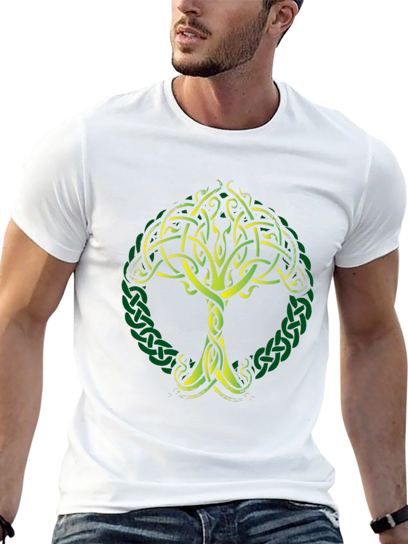 Celtic Tree of Life Graphic Tee - Black