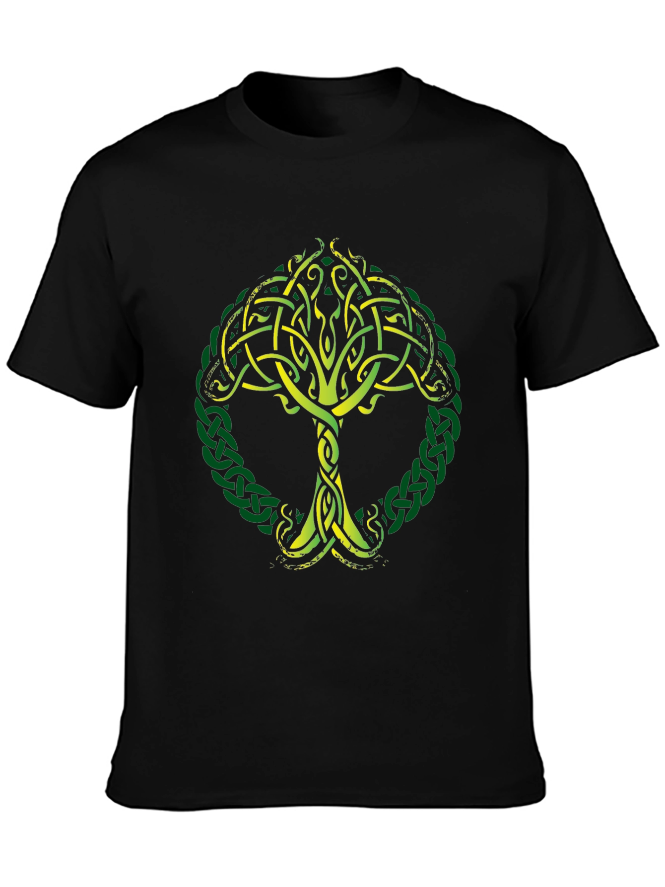 Celtic Tree of Life Graphic Tee - Black