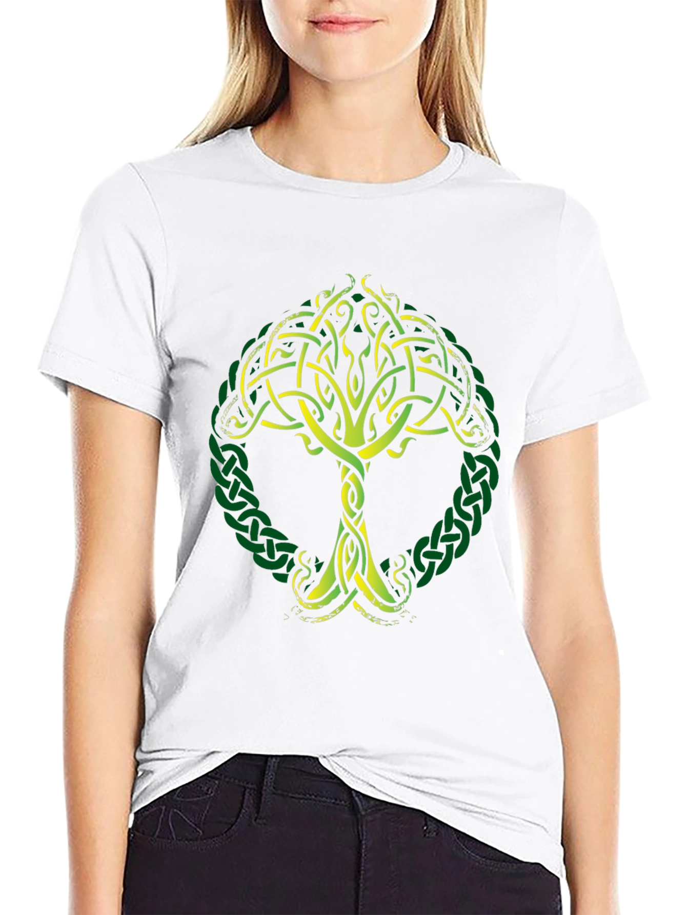 Celtic Tree of Life Graphic Tee - Black