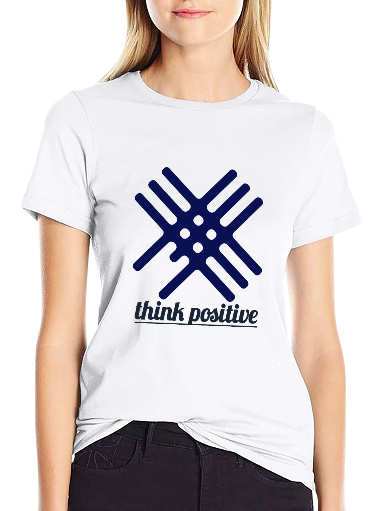 Think Positive Graphic Tee - Black