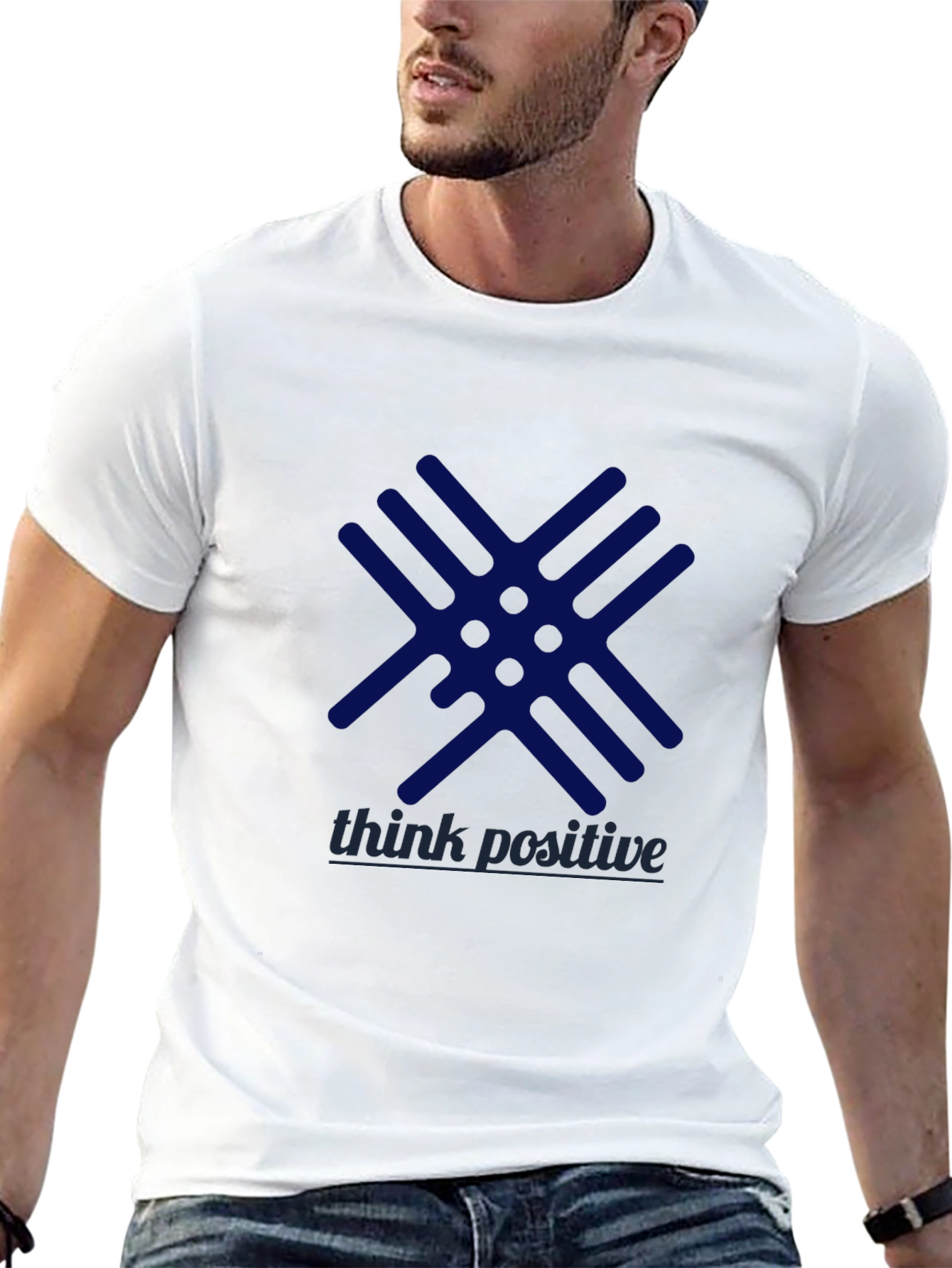 Think Positive Graphic Tee - Black
