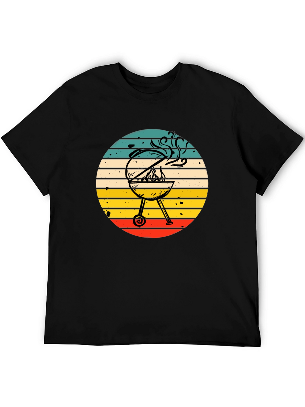 BBQ Grill Graphic Tee - Retro Style