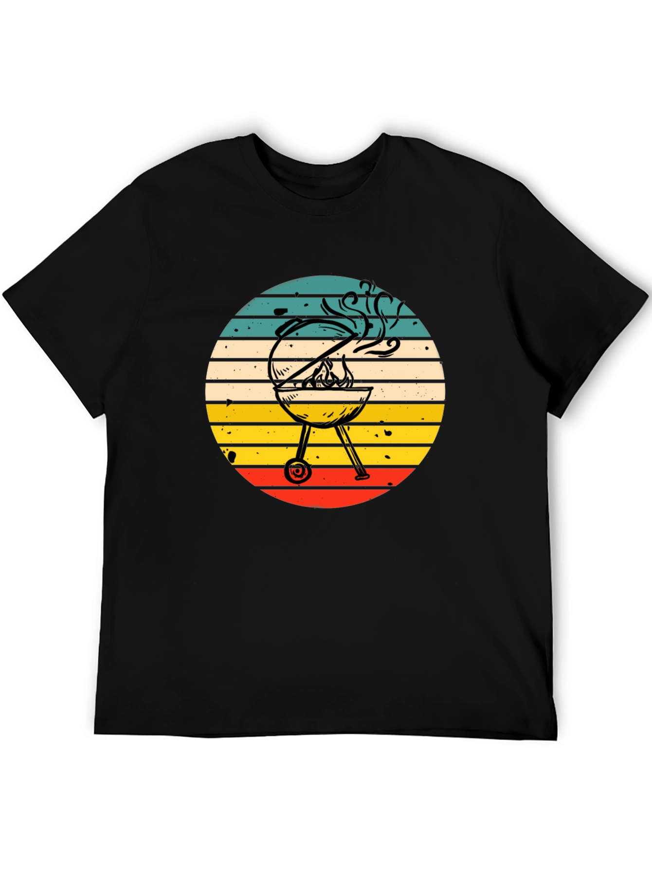BBQ Grill Graphic Tee - Retro Style