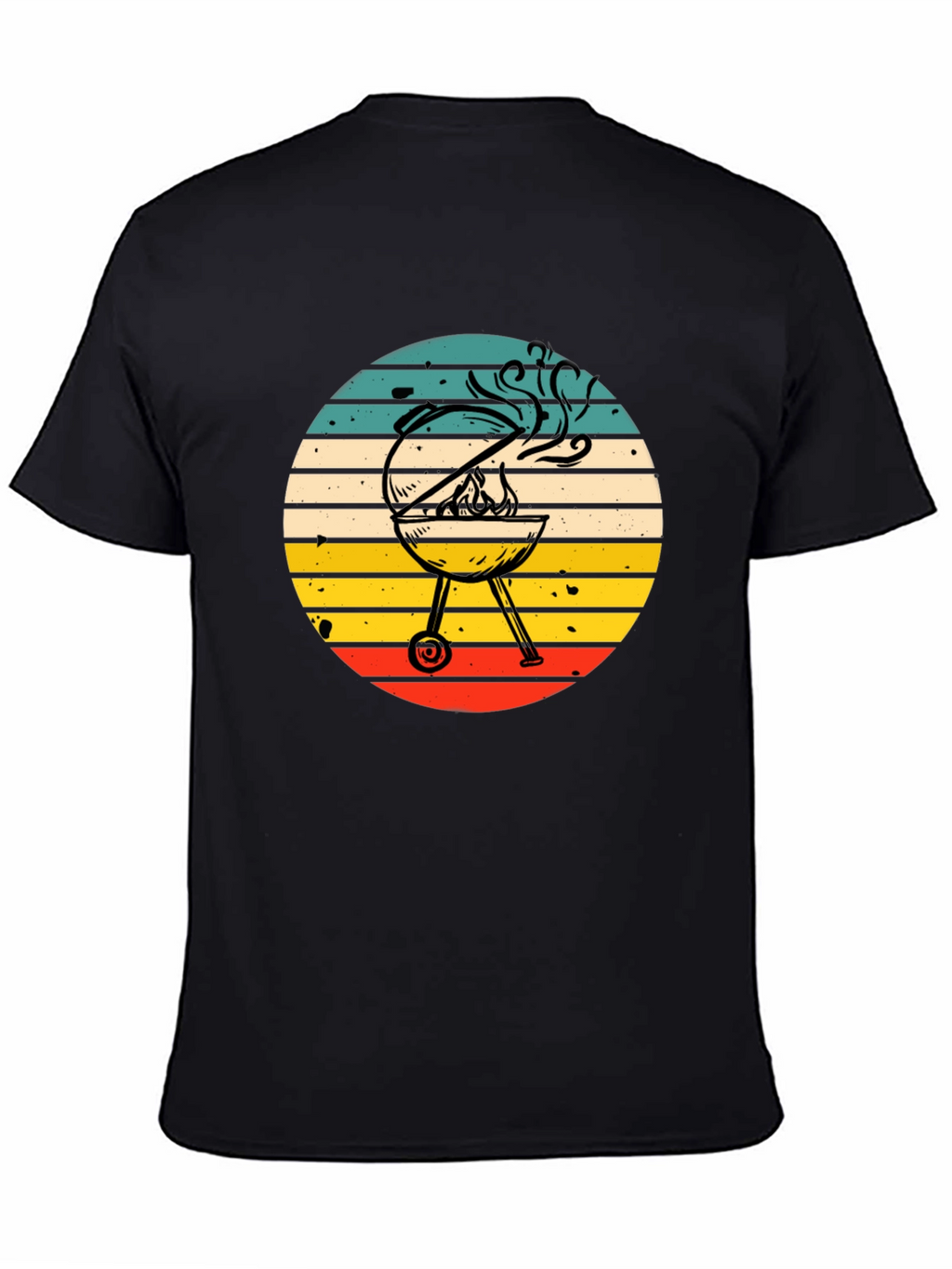 BBQ Grill Graphic Tee - Retro Style