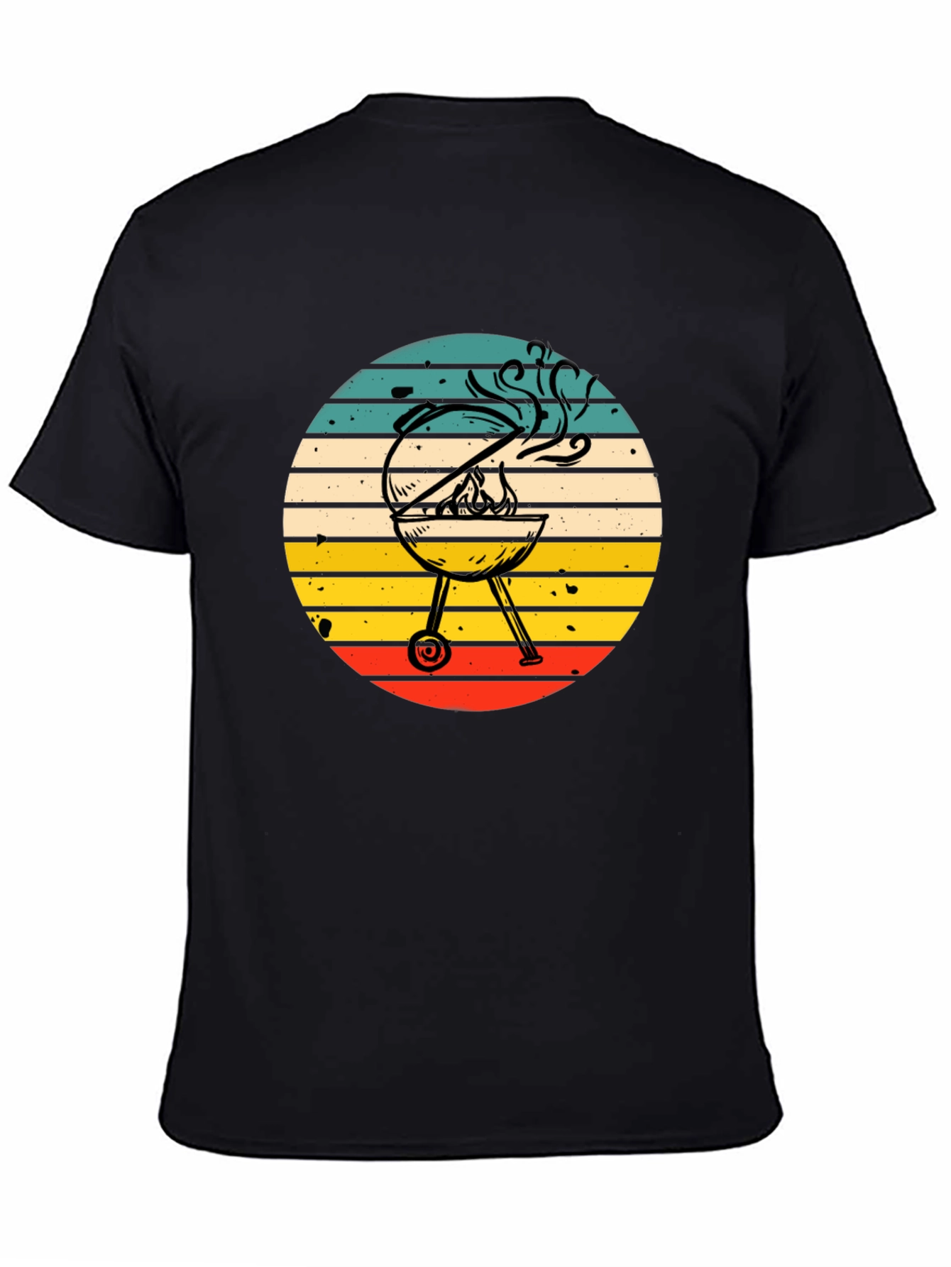 BBQ Grill Graphic Tee - Retro Style