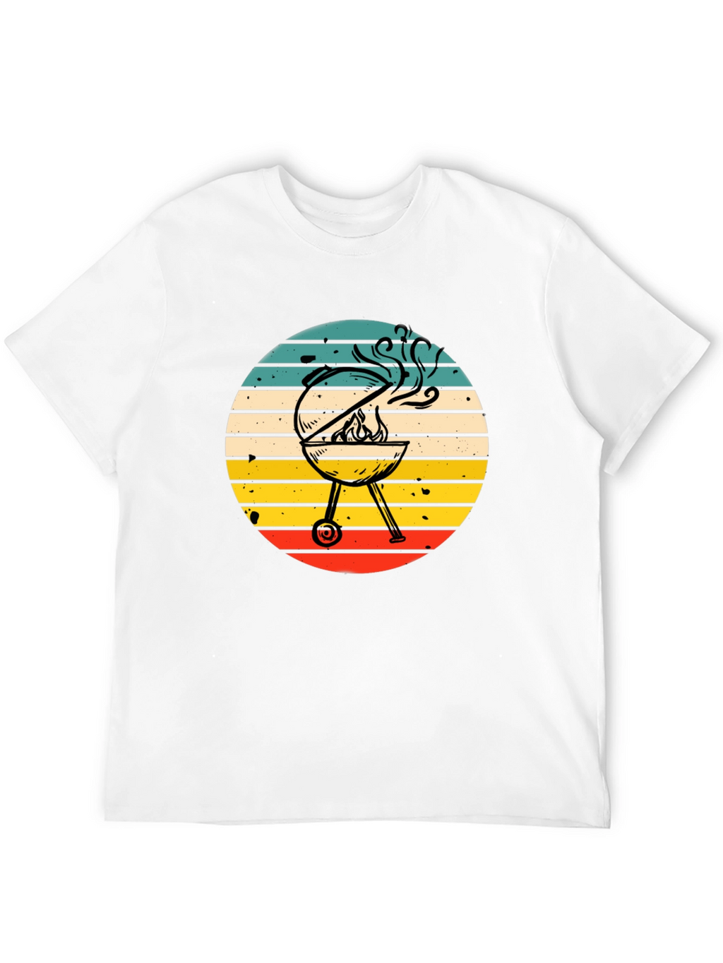 BBQ Grill Graphic Tee - Retro Style